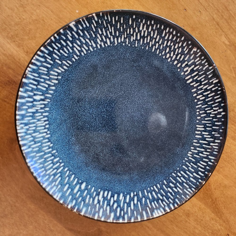 Meritage Jasper Denim Salad/Dessert Blue Plate  8"